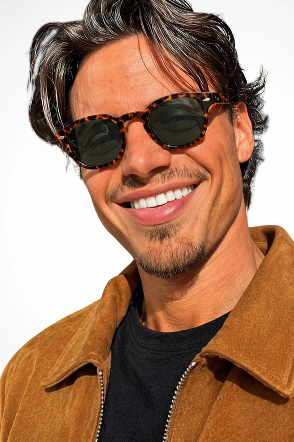 Rafferty | Men Oval Thick Frame Tinted Sunglasses - Image 16