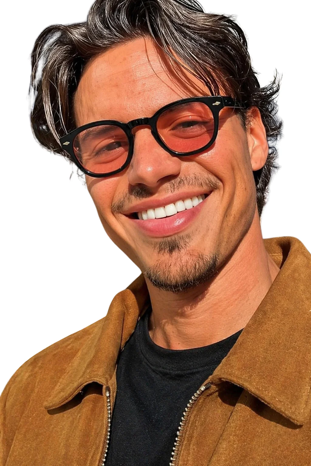 Rafferty | Men Oval Thick Frame Tinted Sunglasses - Image 3