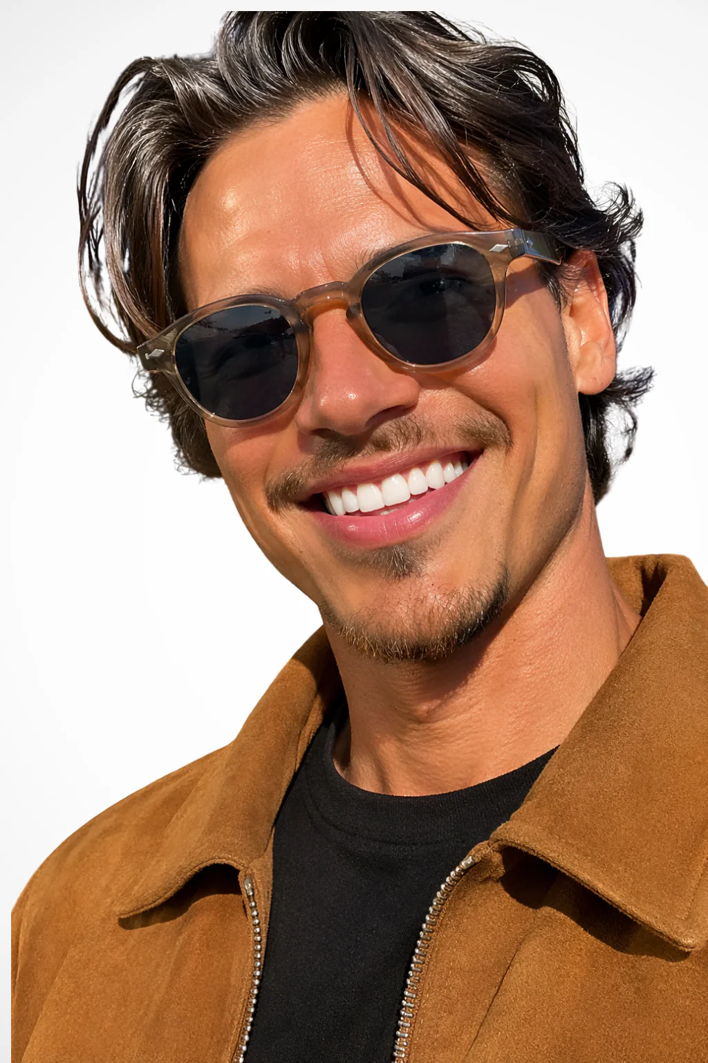 Rafferty | Men Oval Thick Frame Tinted Sunglasses - Image 6