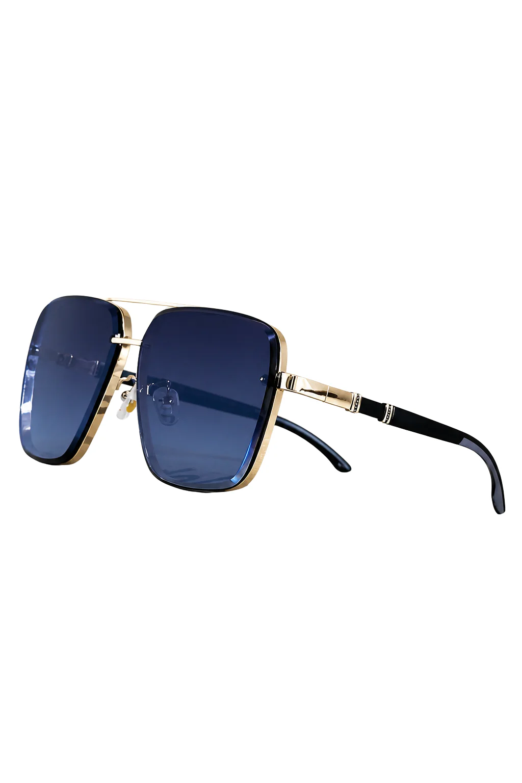 Raffy | Aviator Sunglasses with Gold Metal Frame and Gradient Lens - Image 6