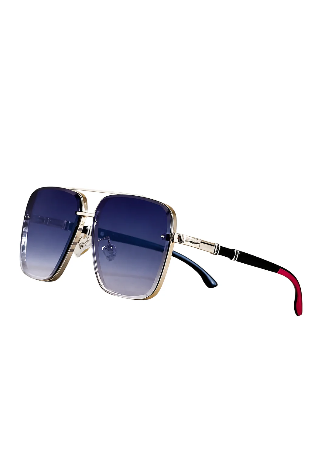 Raffy | Aviator Sunglasses with Gold Metal Frame and Gradient Lens - Image 8