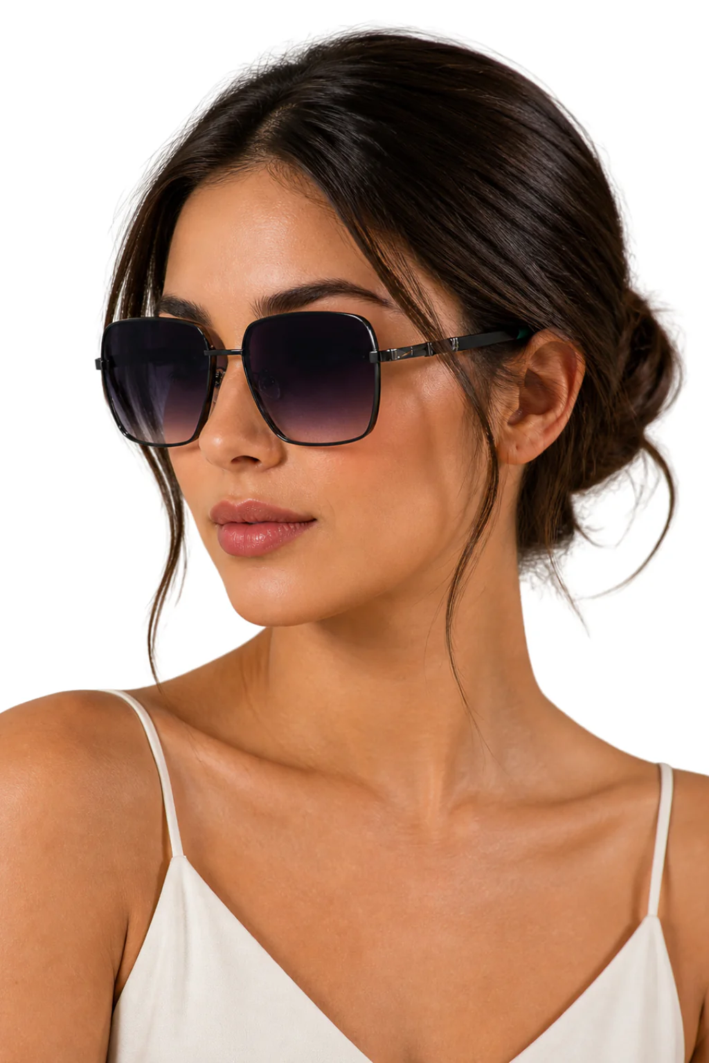Raffy | Aviator Sunglasses with Gold Metal Frame and Gradient Lens - Image 9