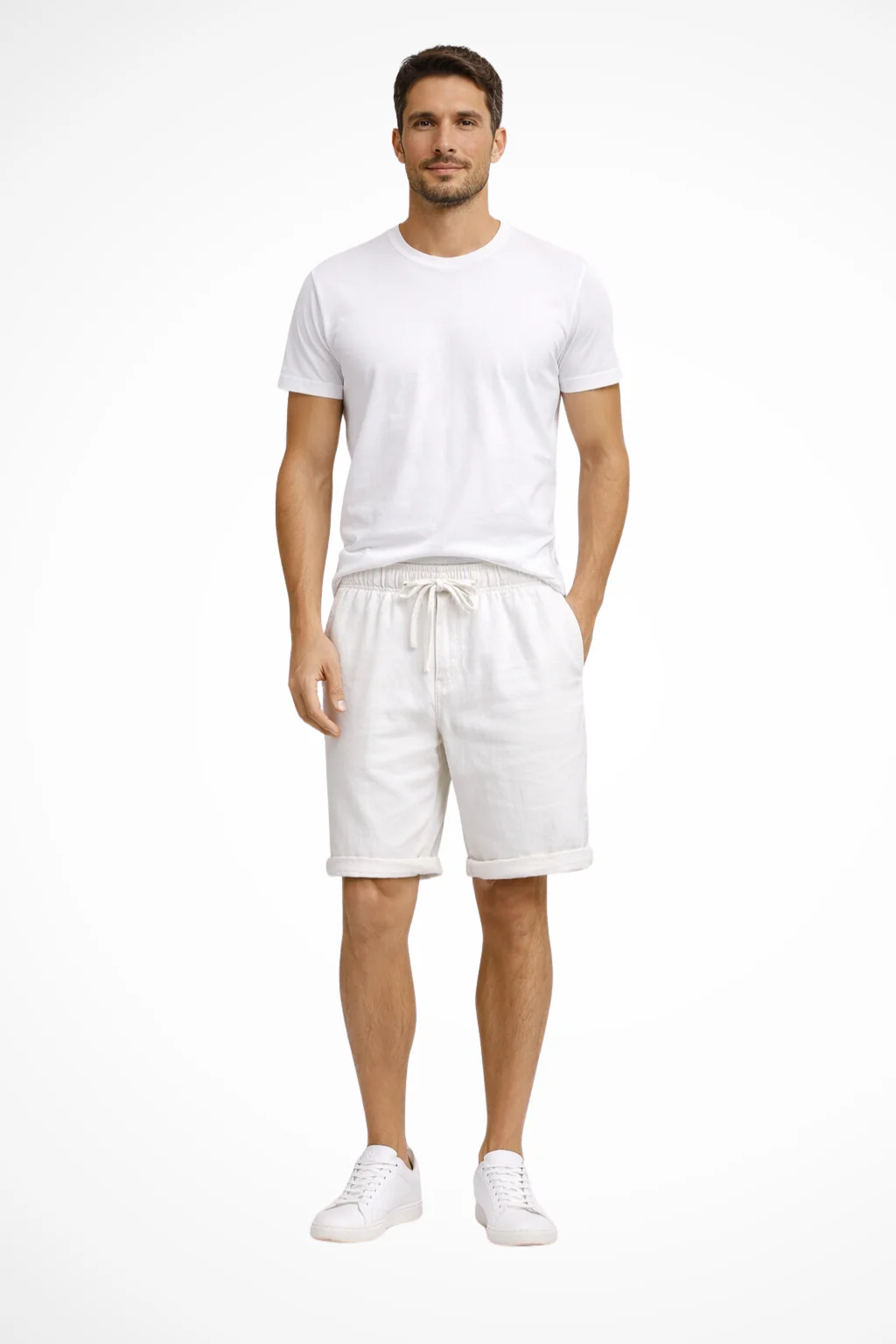 Ridley | Men Drawstring Elasticated Waist Side Pocket Casual Shorts - Image 11