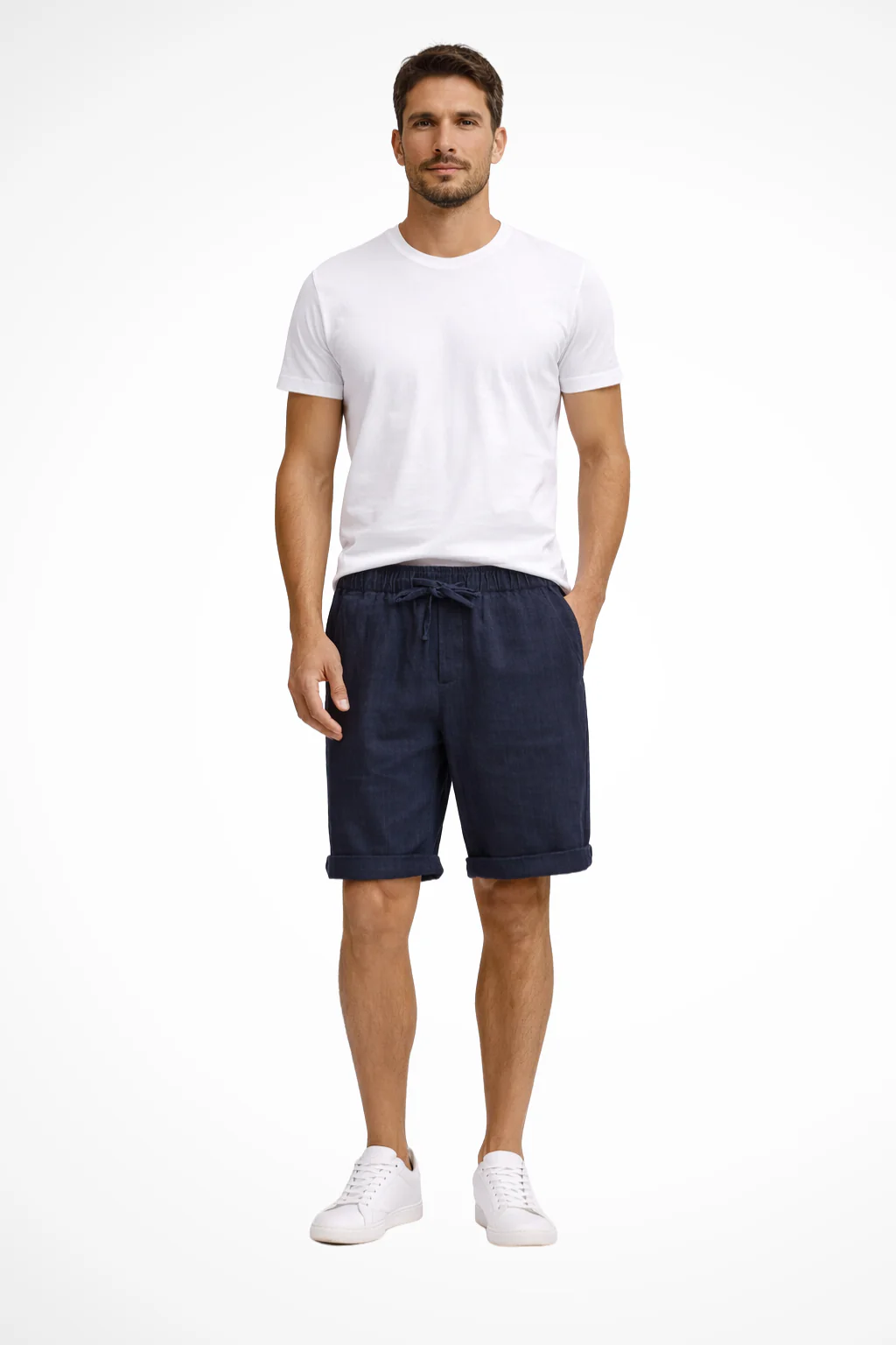 Ridley | Men Drawstring Elasticated Waist Side Pocket Casual Shorts - Image 13