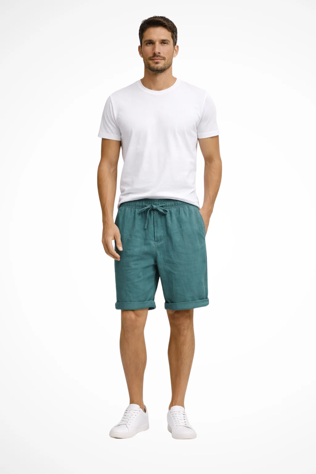 Ridley | Men Drawstring Elasticated Waist Side Pocket Casual Shorts - Image 9