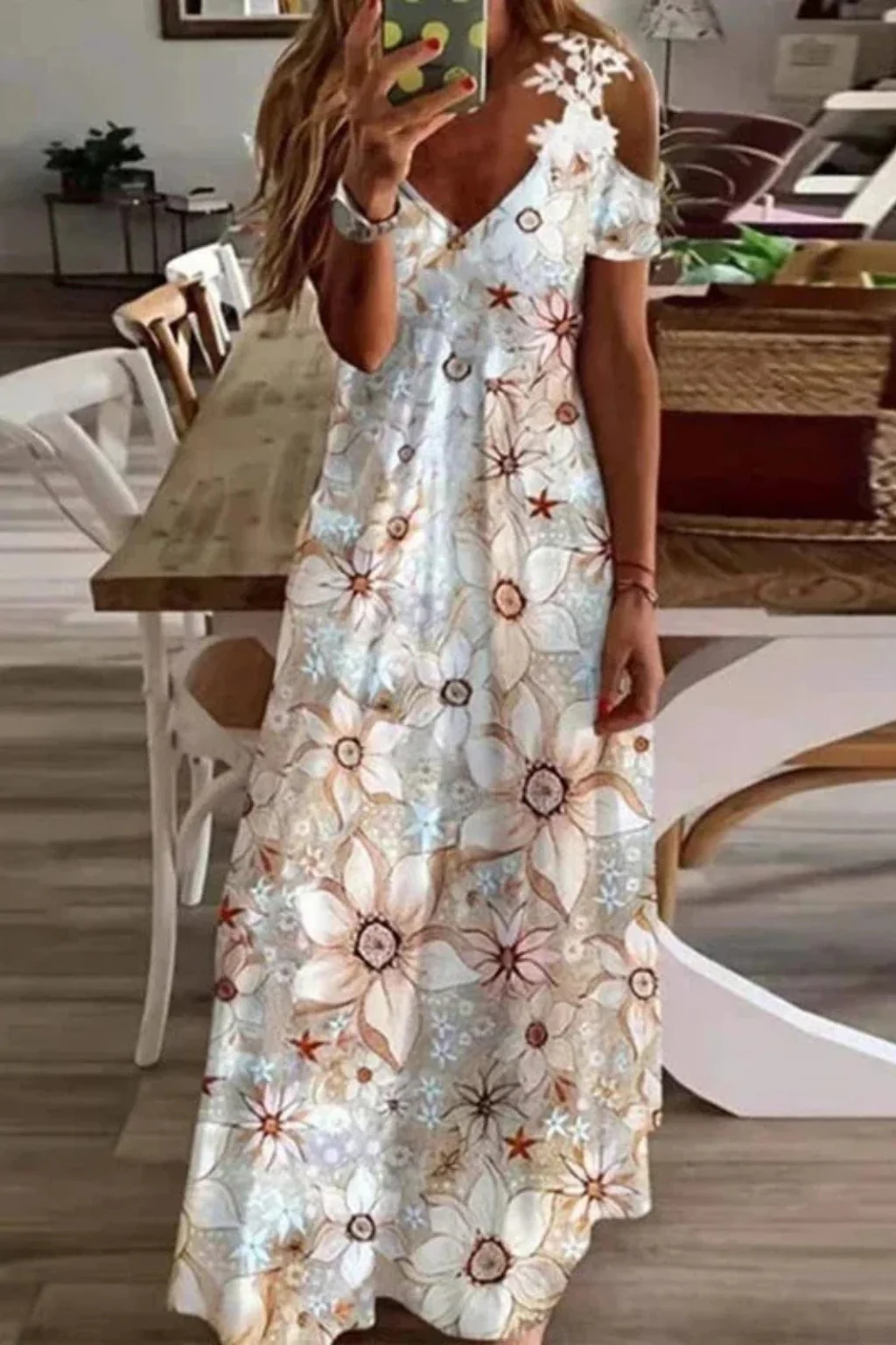 Rosana | Women Floral Sleeveless Summer Maxi Dress - Image 10