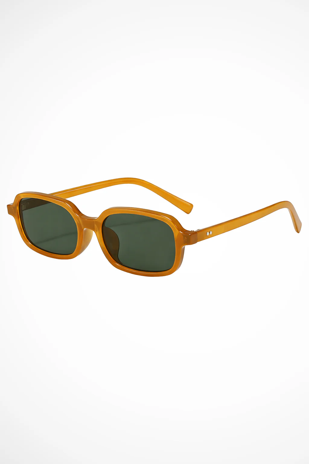 Rose | Women Small Narrow Rectangle Tinted Retro Sunglasses - Image 10