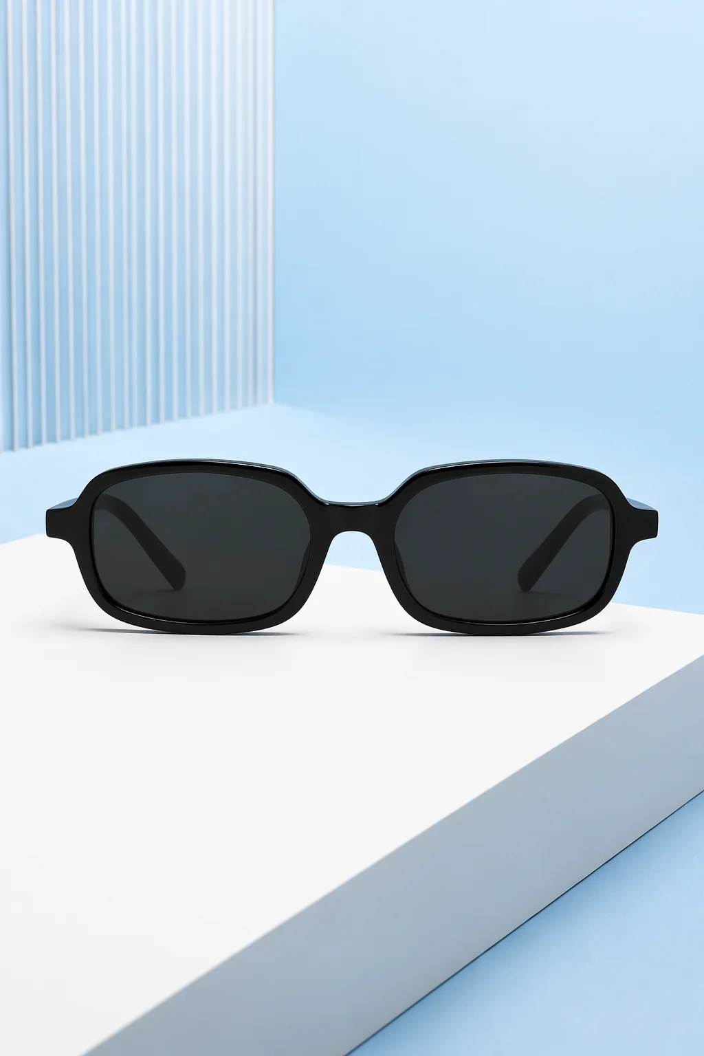 Rose | Women Small Narrow Rectangle Tinted Retro Sunglasses - Image 12