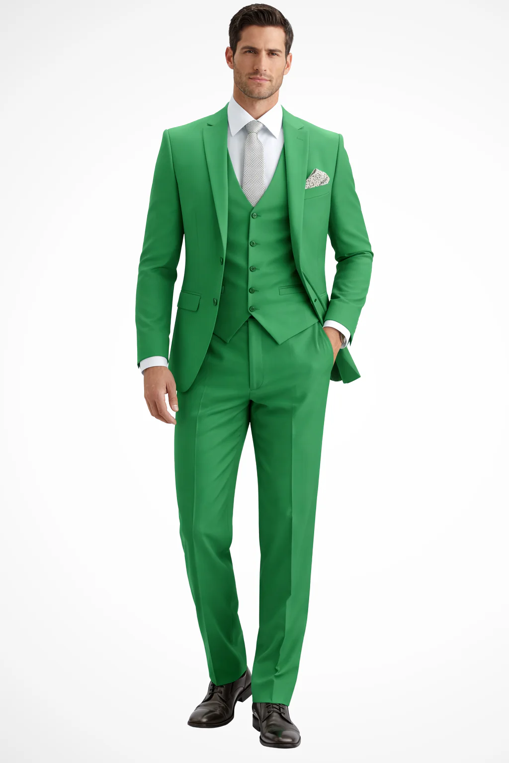 Rupert | Men Slim Fit Peak Lapel Three Piece Wedding Guest Suit - Image 15