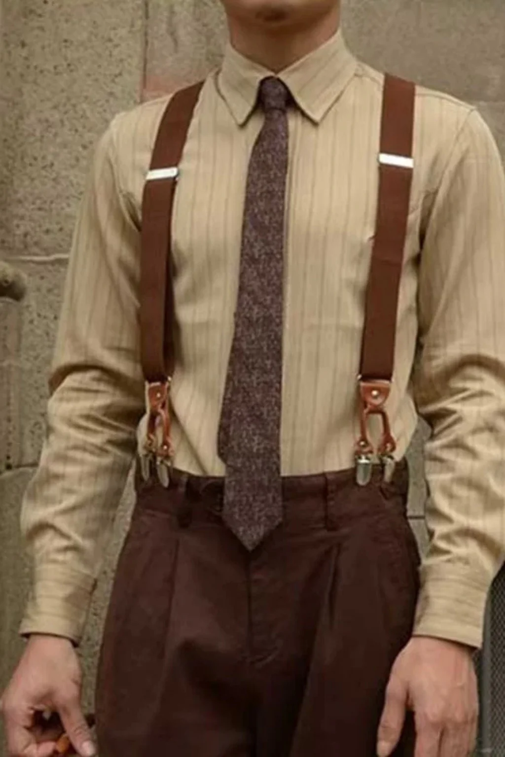 Rupert | Men Striped Long Sleeve Button Down Formal Shirt - Image 3