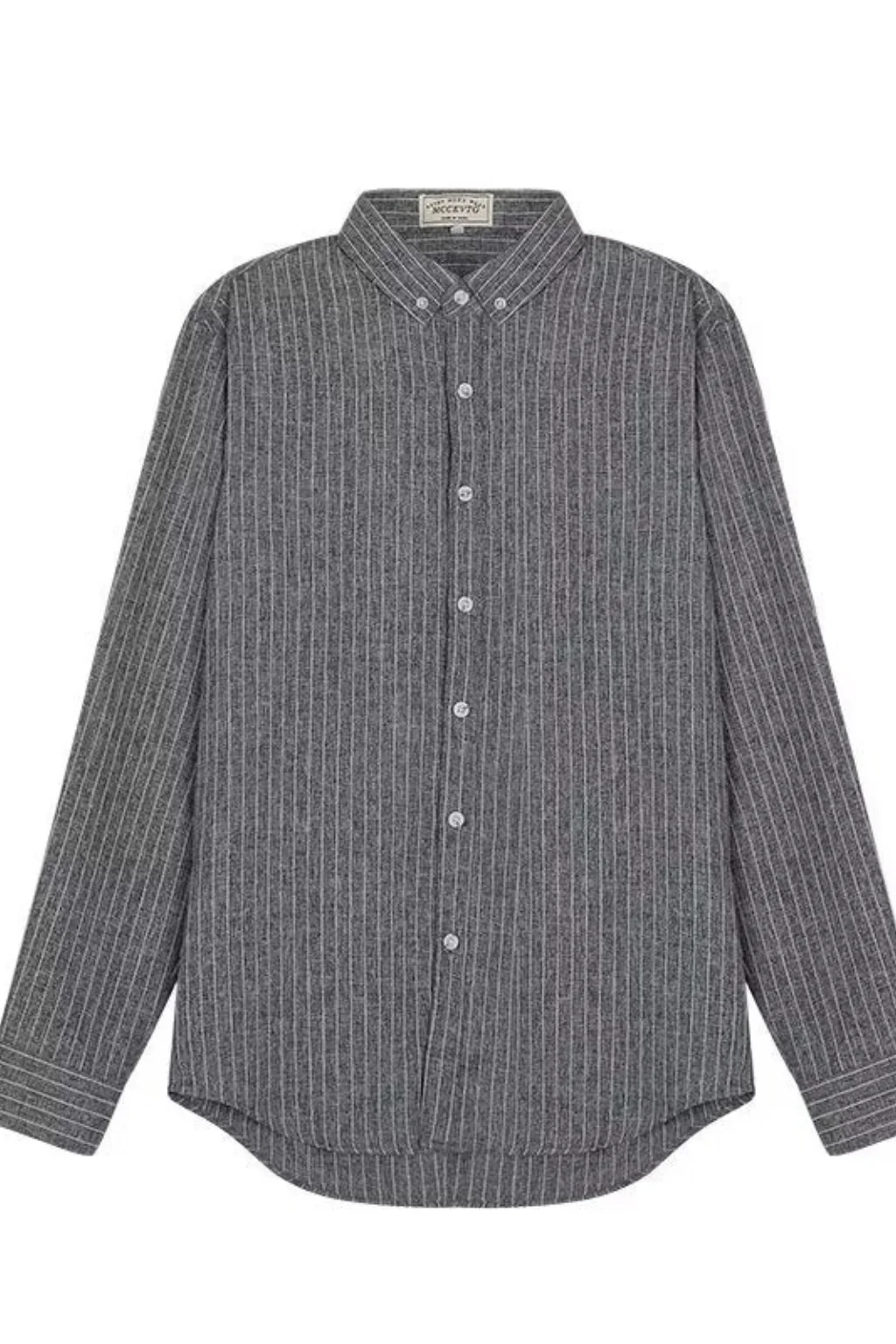 Rupert | Men Striped Long Sleeve Button Down Formal Shirt - Image 9