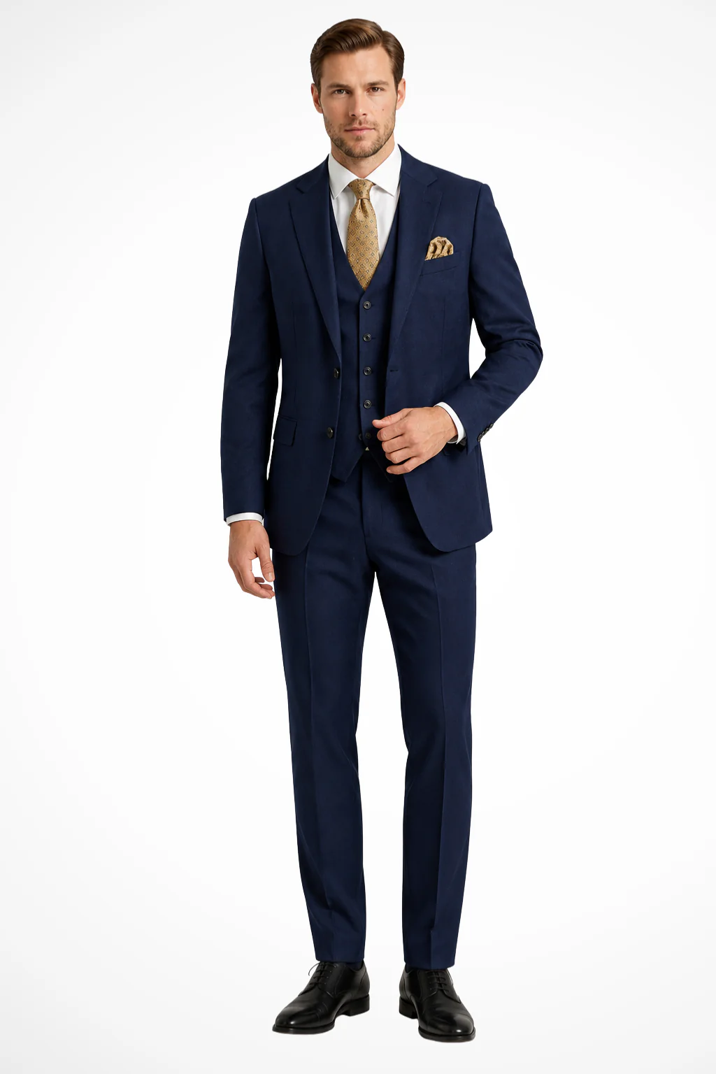 Sebastian | Men Slim Fit Three Piece Wedding Guest Suit - Image 4