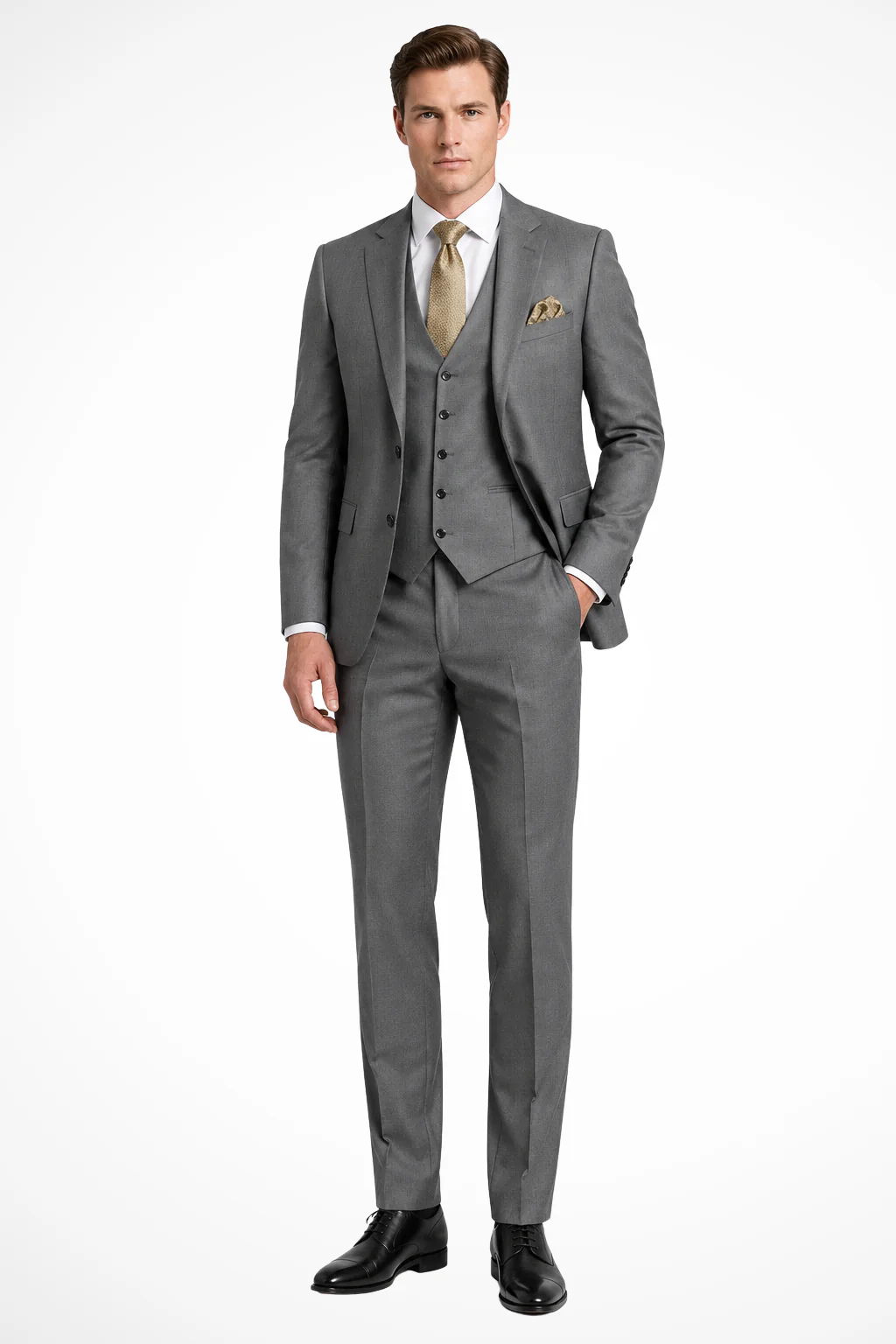 Sebastian | Men Slim Fit Three Piece Wedding Guest Suit - Image 5