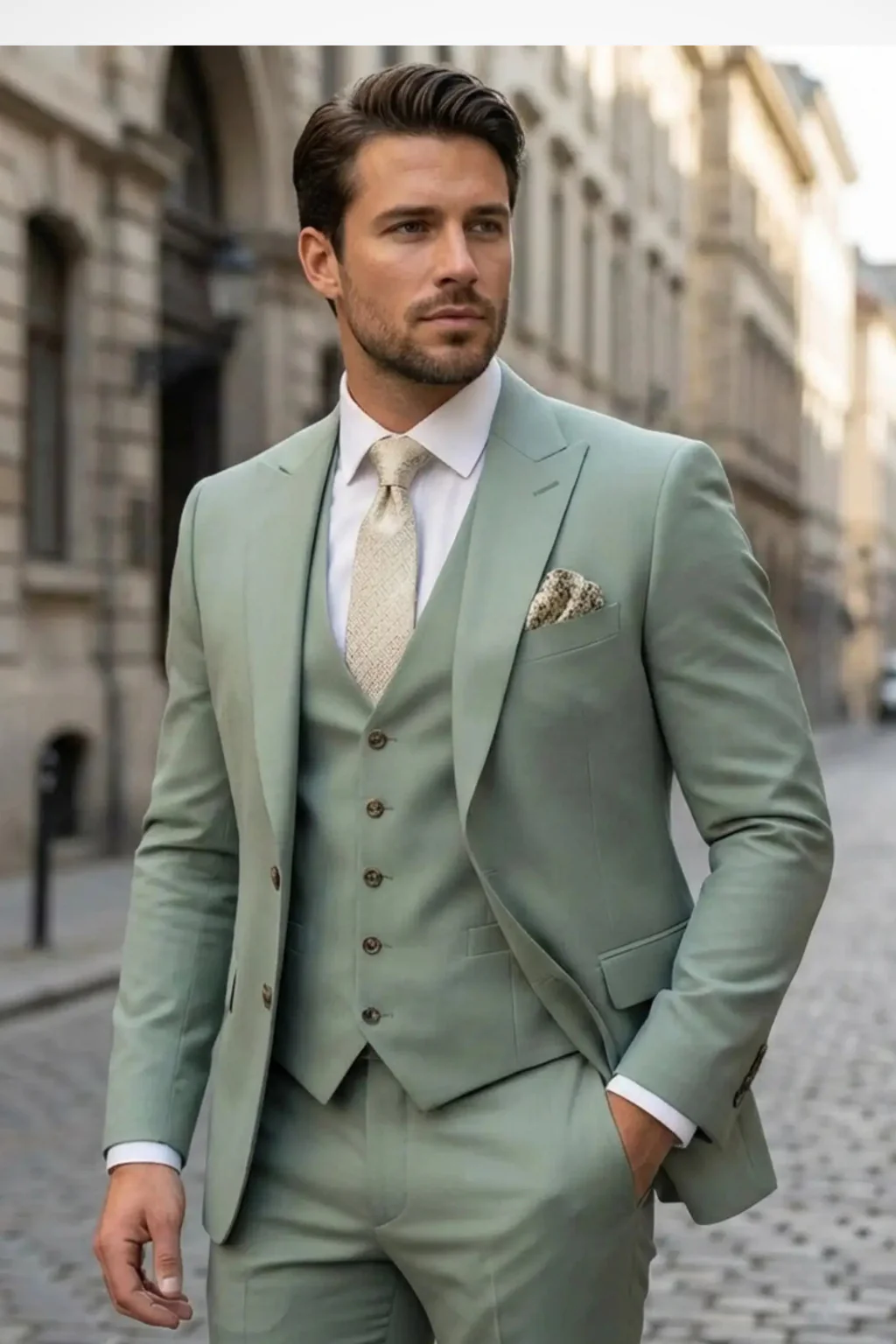 Sebastian | Men Slim Fit Three Piece Wedding Guest Suit - Image 7