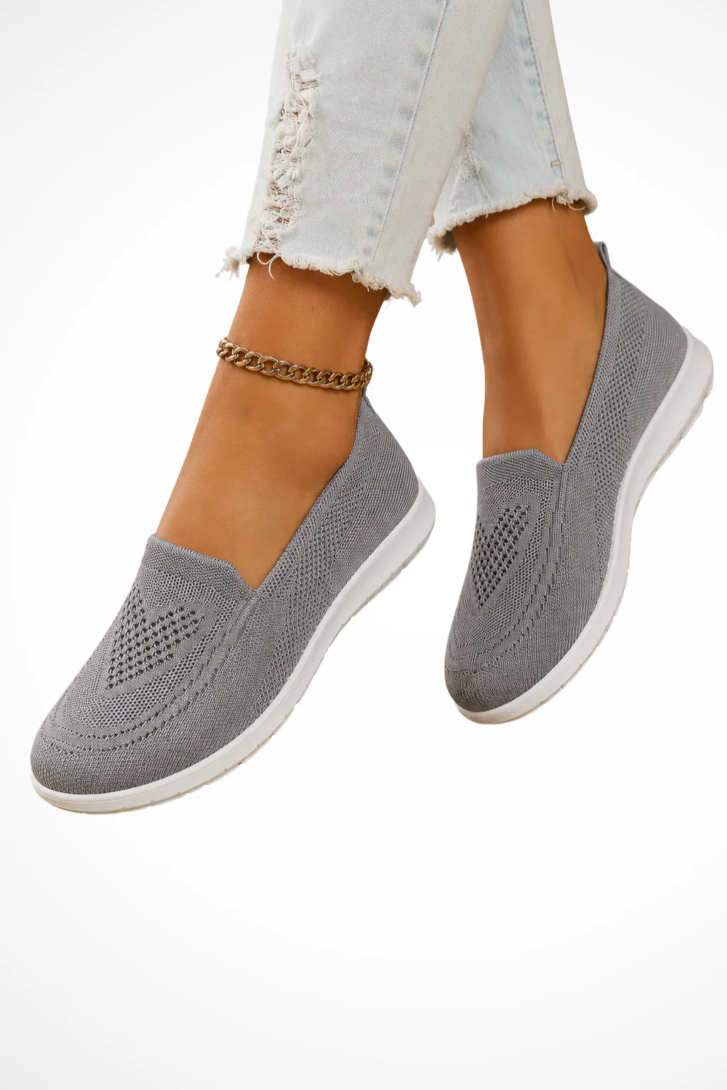 Seraphina | Women Orthopedic Knit Slip On Sneakers - Image 5