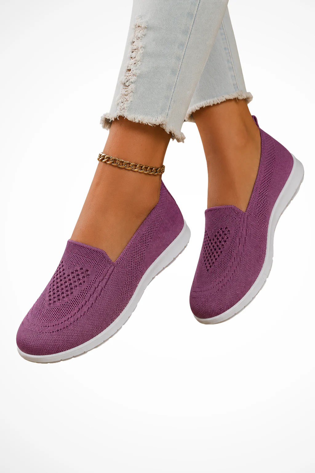 Seraphina | Women Orthopedic Knit Slip On Sneakers - Image 8