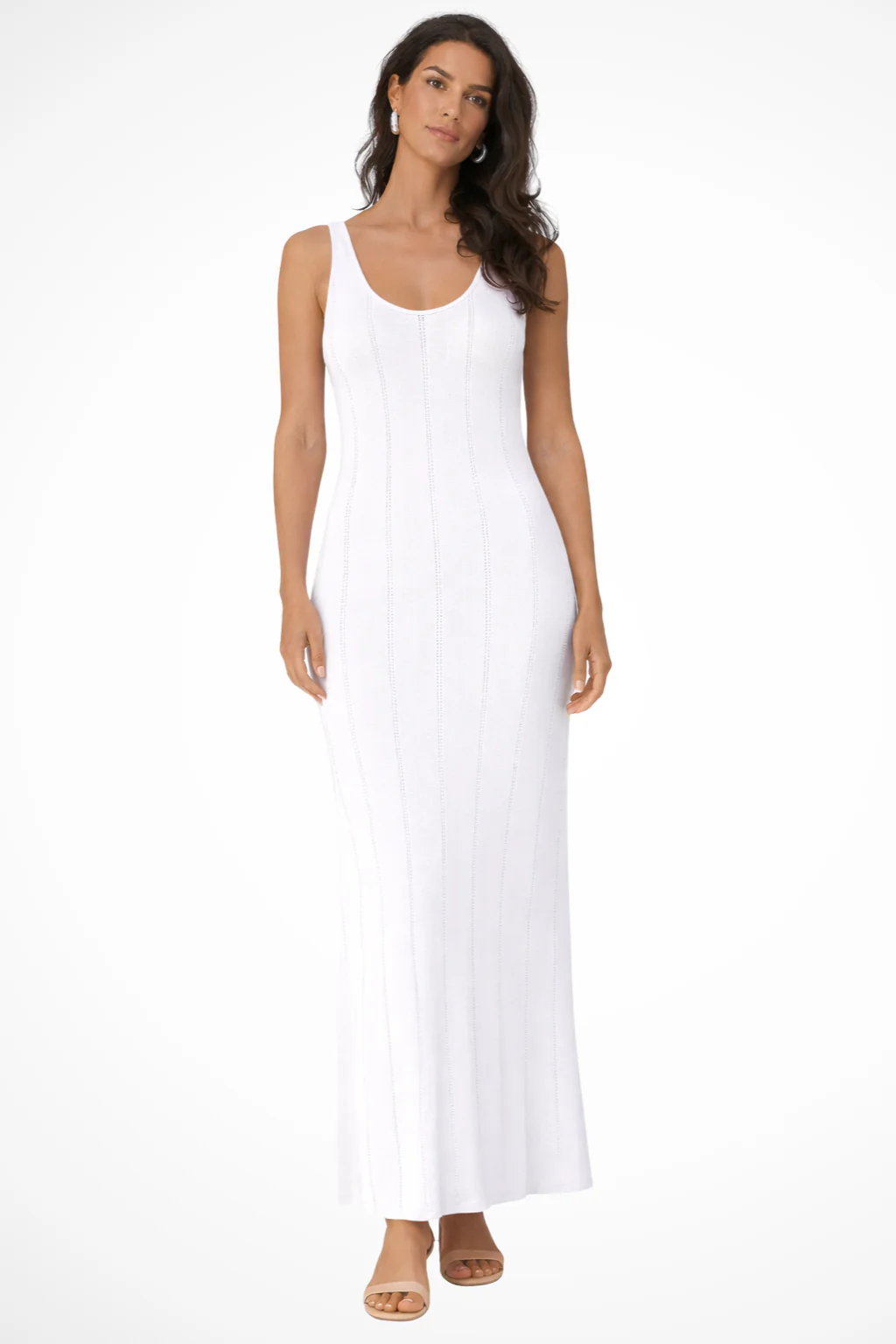 Serena | Women Sleeveless Knit Maxi Summer Wedding Guest Dress - Image 7