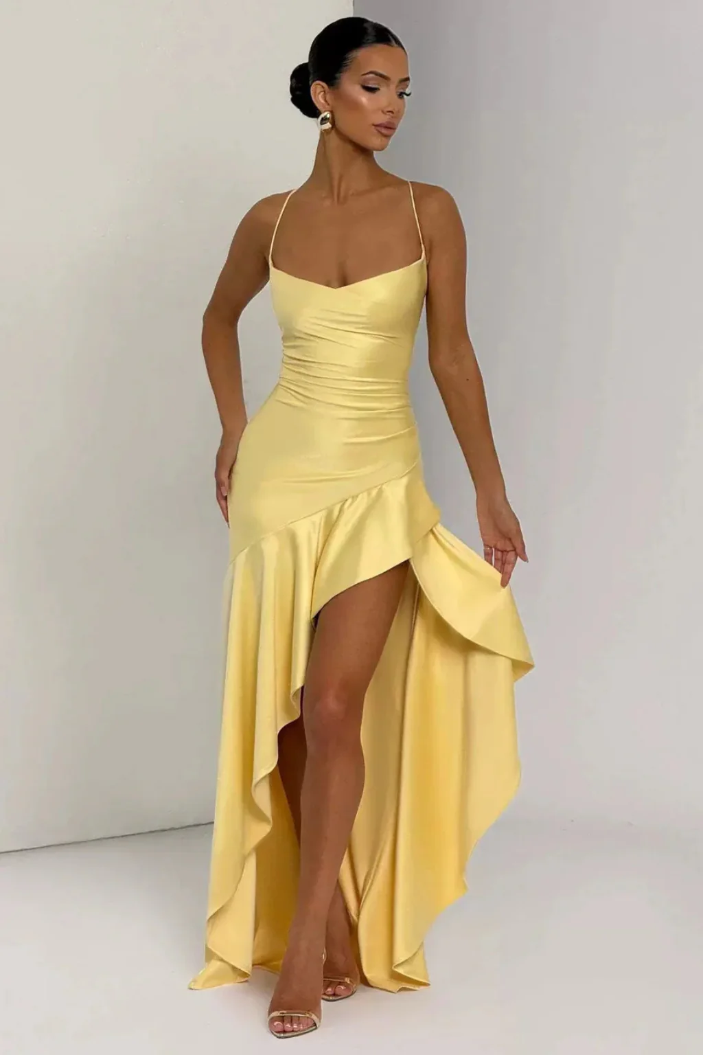 Sienna | Women Cowl Neck Satin Slip Wedding Guest Maxi Dress - Image 16