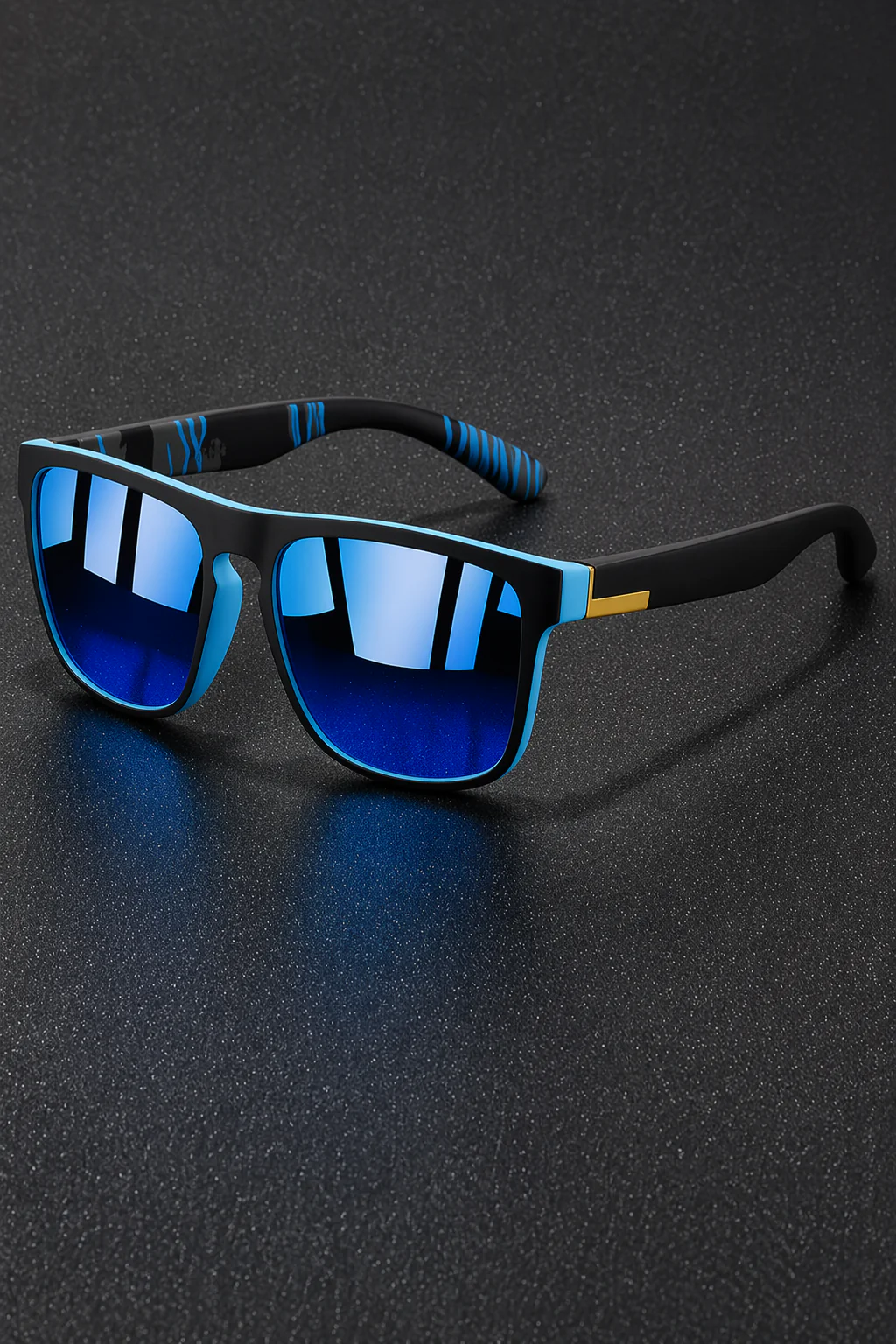 Stirling | Men Flat Top Square Mirror Lens Sport Sunglasses - Image 10