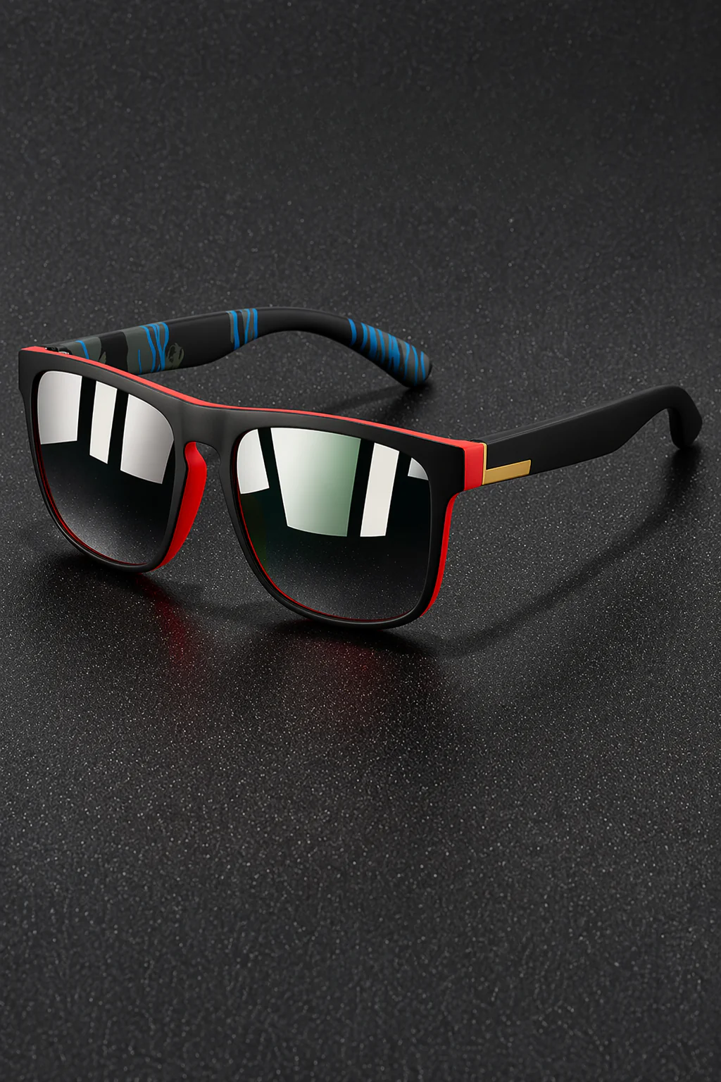 Stirling | Men Flat Top Square Mirror Lens Sport Sunglasses - Image 8