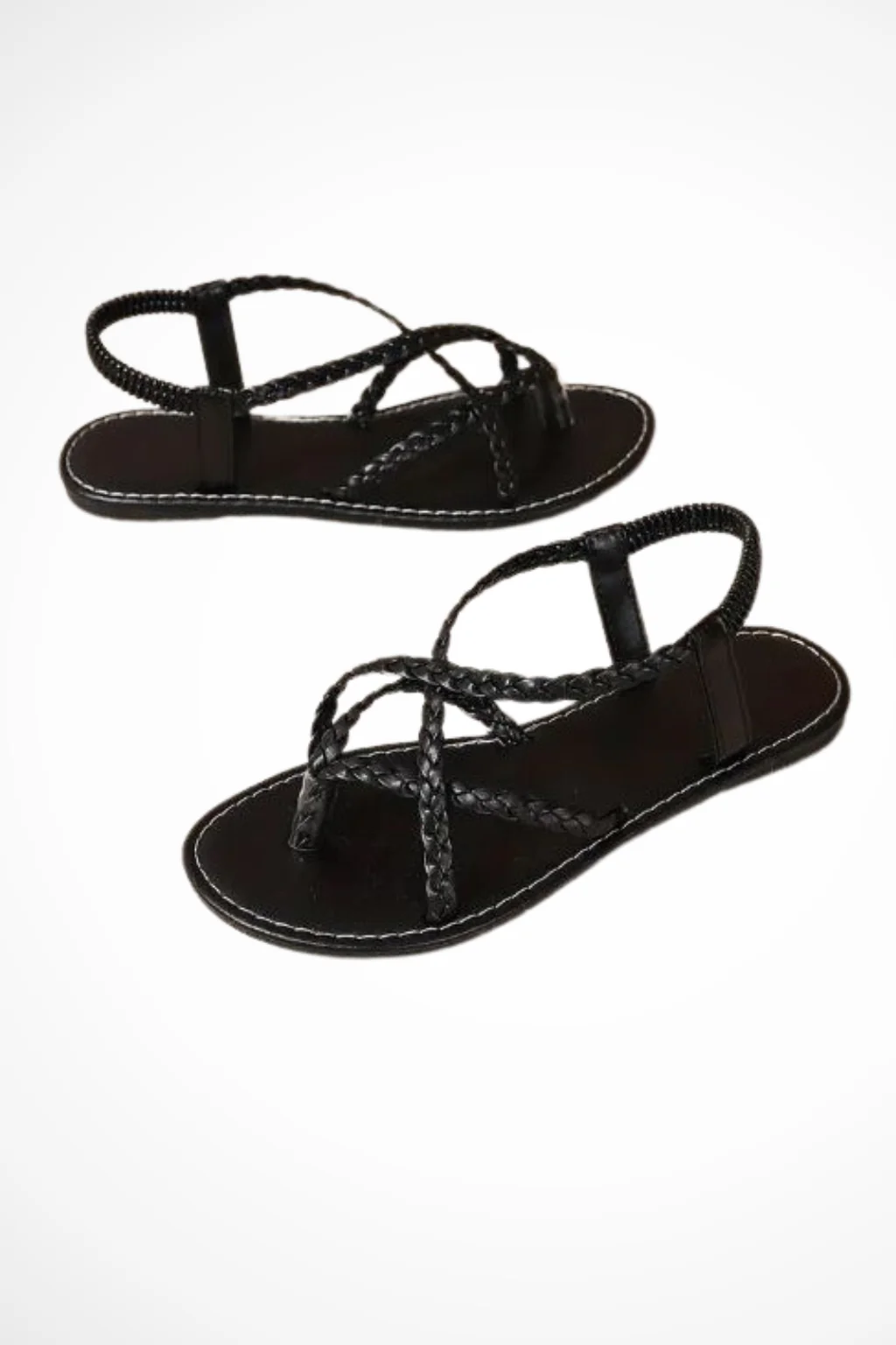 Sybilla | Women Braided Strappy Flat Summer Sandals - Image 6