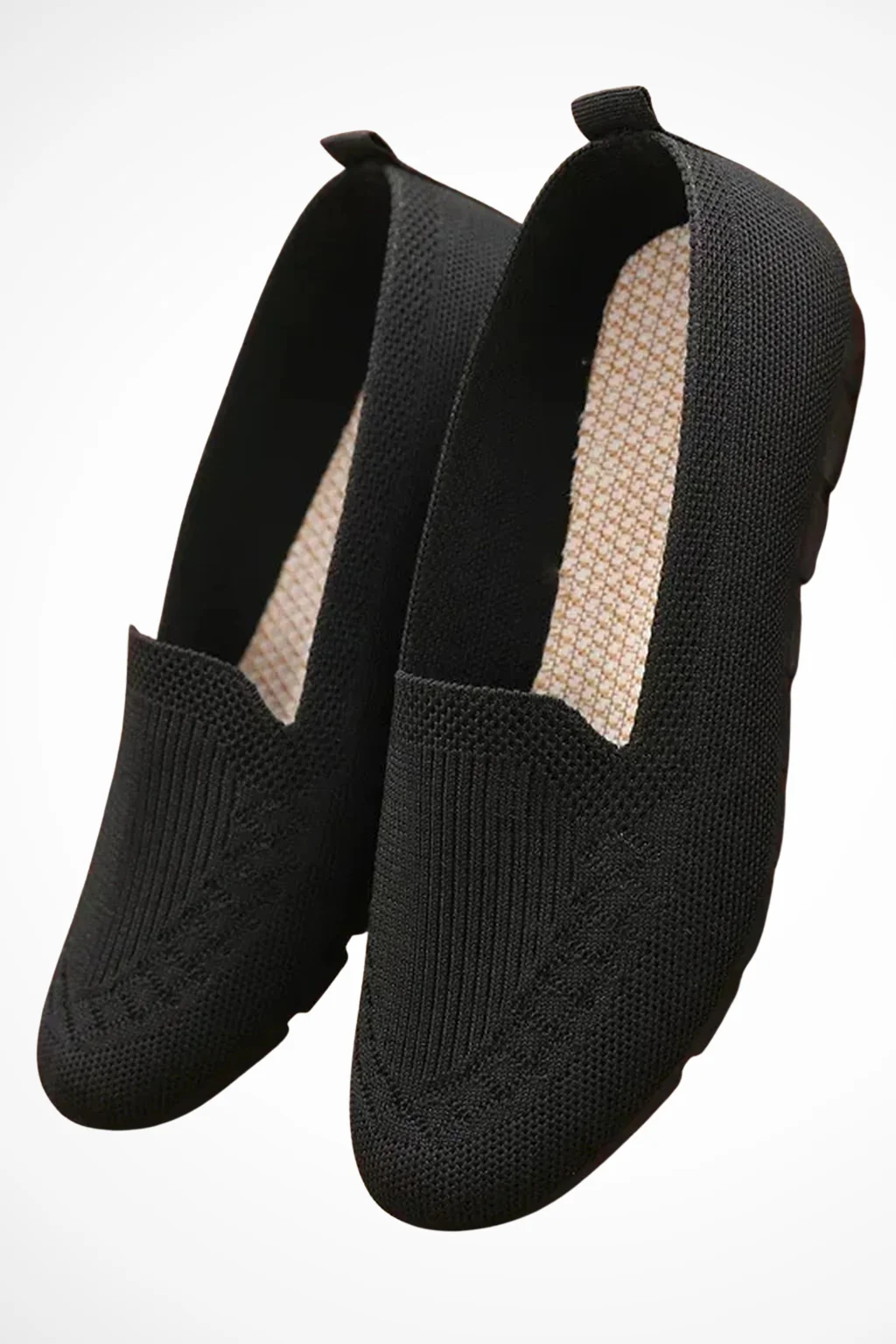 Sybilla | Women Round Toe Knit Slip On Ballet Flats - Image 5