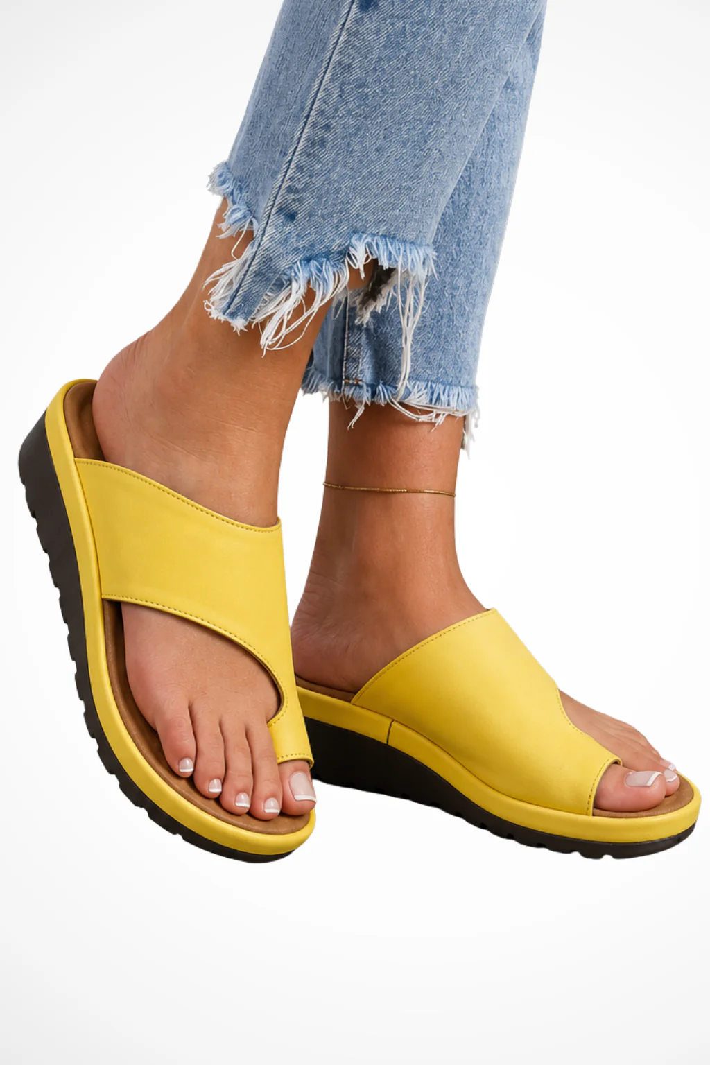 Tabitha | Women Orthopedic Toe Loop Wedge Sandals - Image 3