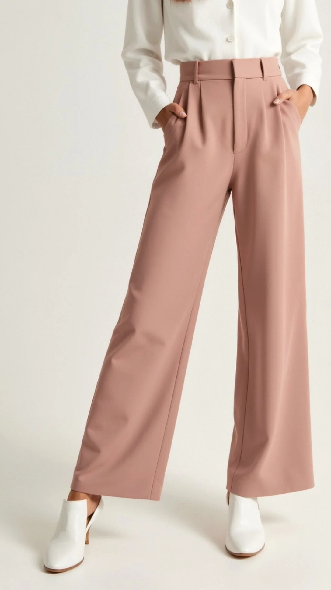 Zanira | Women Wide Leg High Waisted Trousers - Image 11