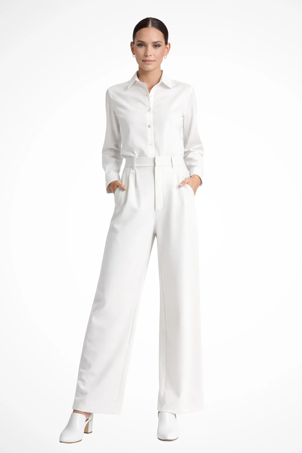Zanira | Women Wide Leg High Waisted Trousers - Image 22