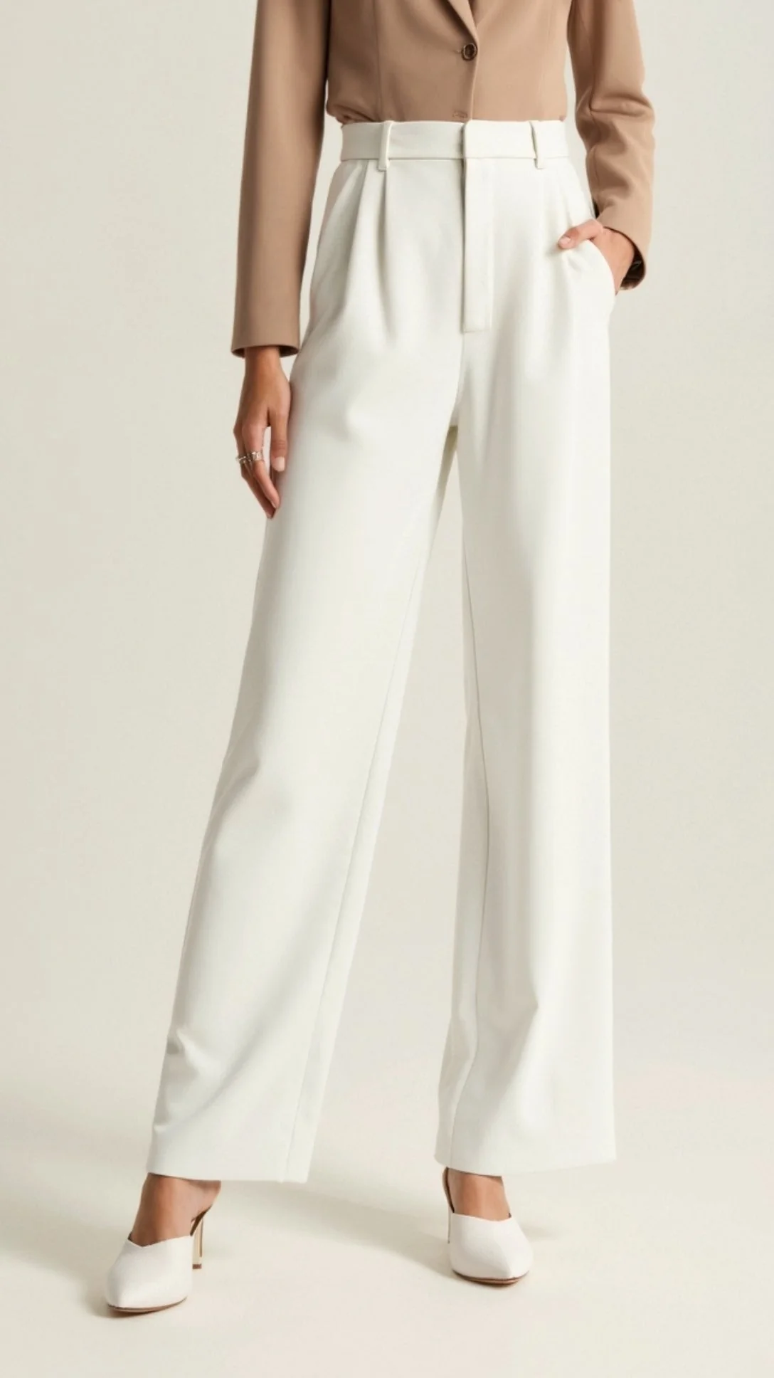Zanira | Women Wide Leg High Waisted Trousers - Image 23